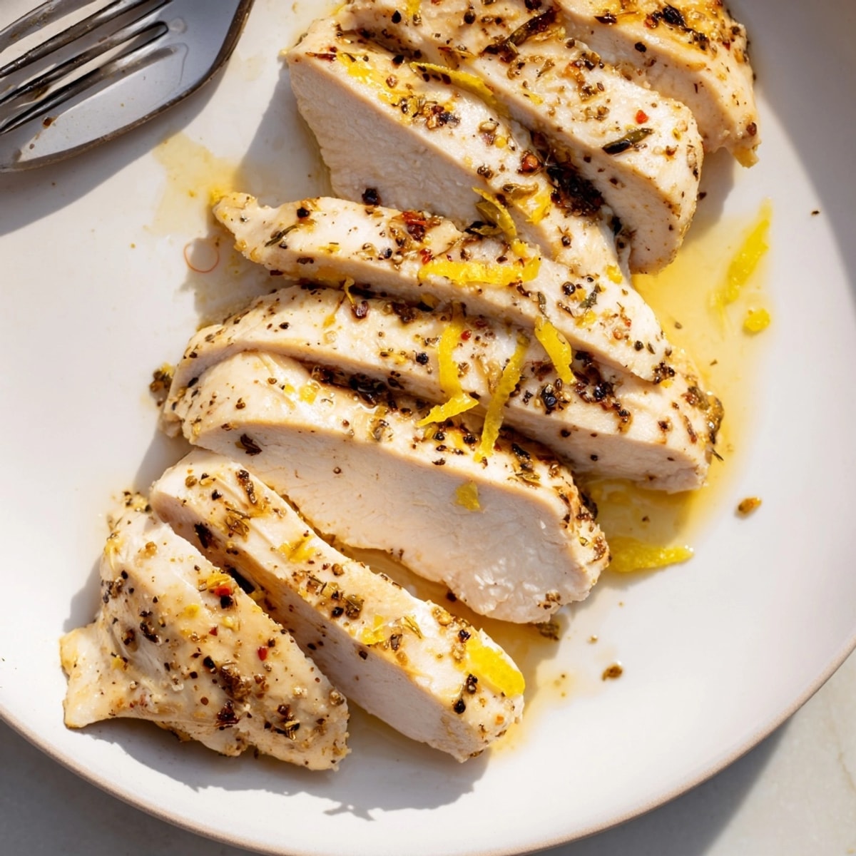 Sizzling Express Lemon Pepper Chicken in a pan, ready to brighten up your plate.