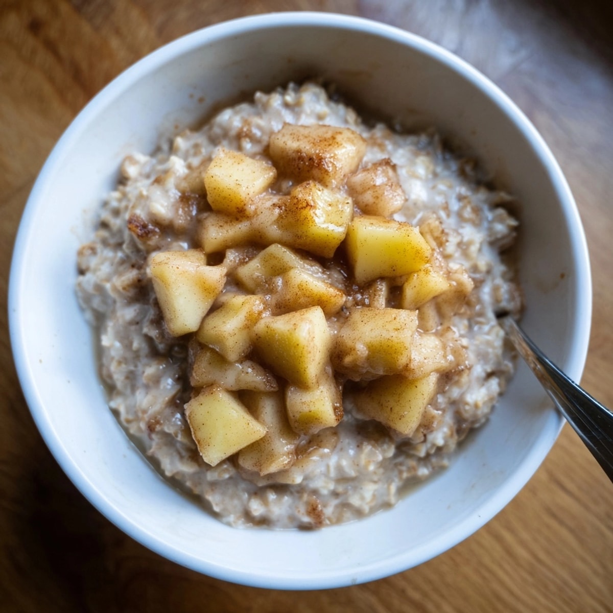 Delicious fall breakfast: Enjoy a spoonful of sweet Apple Pie Oatmeal recipe today!