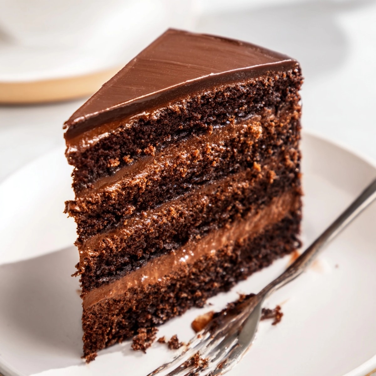 Preparing easy chocolate ganache cake recipe &amp;ndash; a decadent dessert for friends to enjoy.
