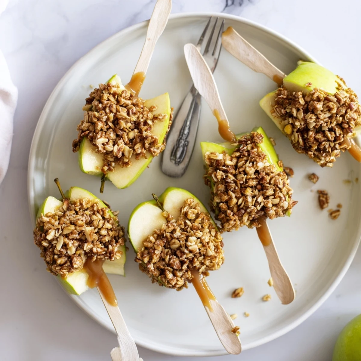 Caramel Apple Granola Pops