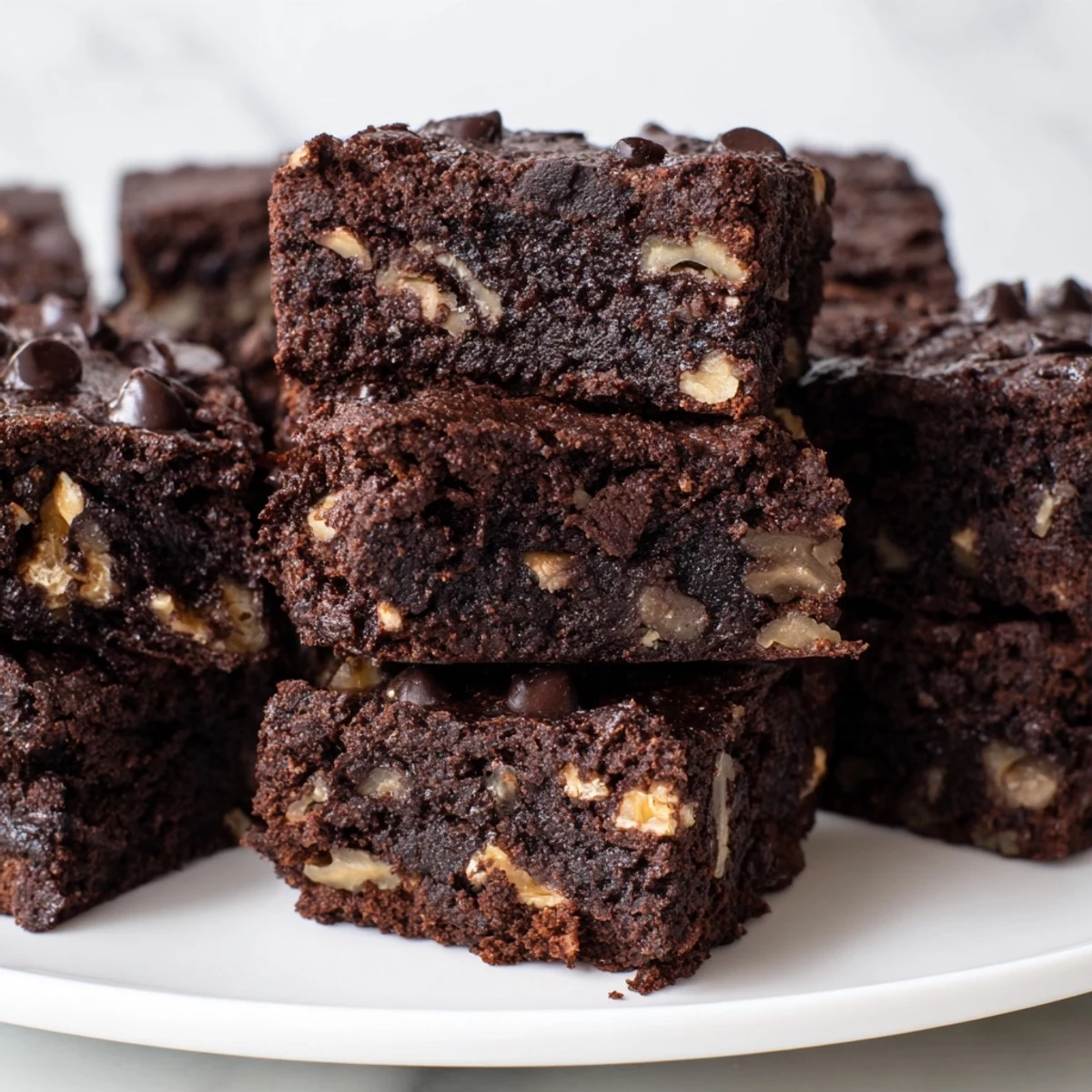 Rich and fudgy Zero-Waste Brownies made with nut-milk pulp delightfully chocolatey.  