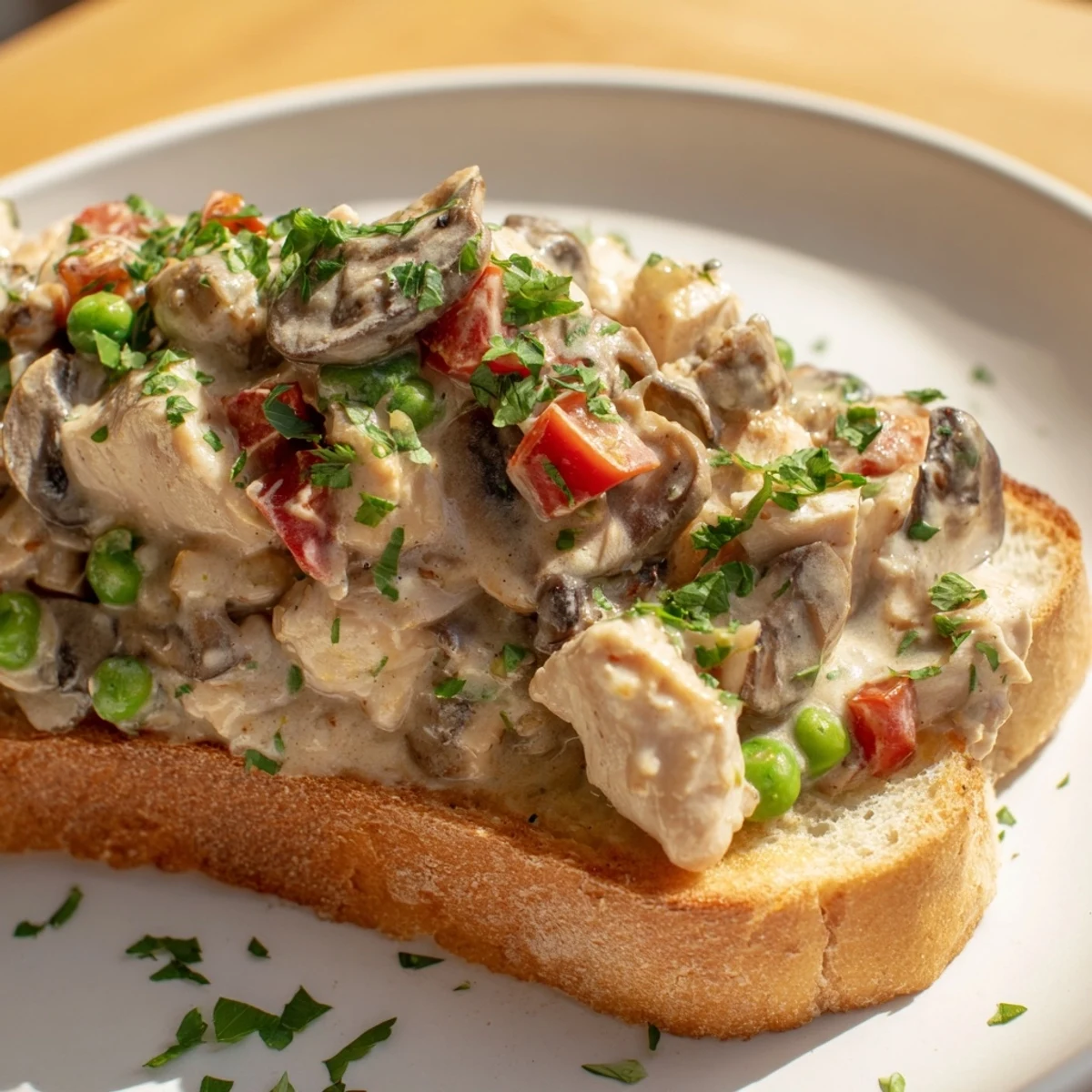 Chicken à la King Toast