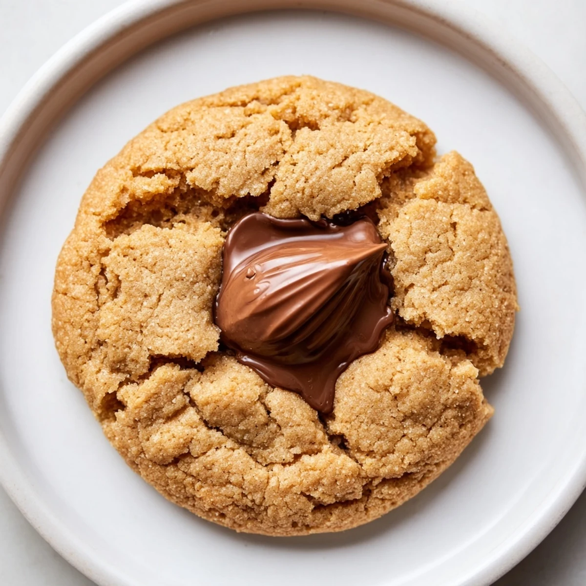 Golden-brown 3-Ingredient Peanut Butter Blossoms, with melted chocolate kiss, ready to savor.