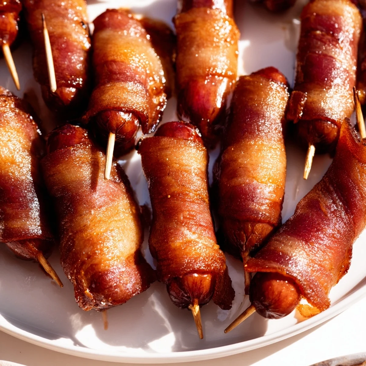 3-Ingredient Bacon Wrapped Smokies