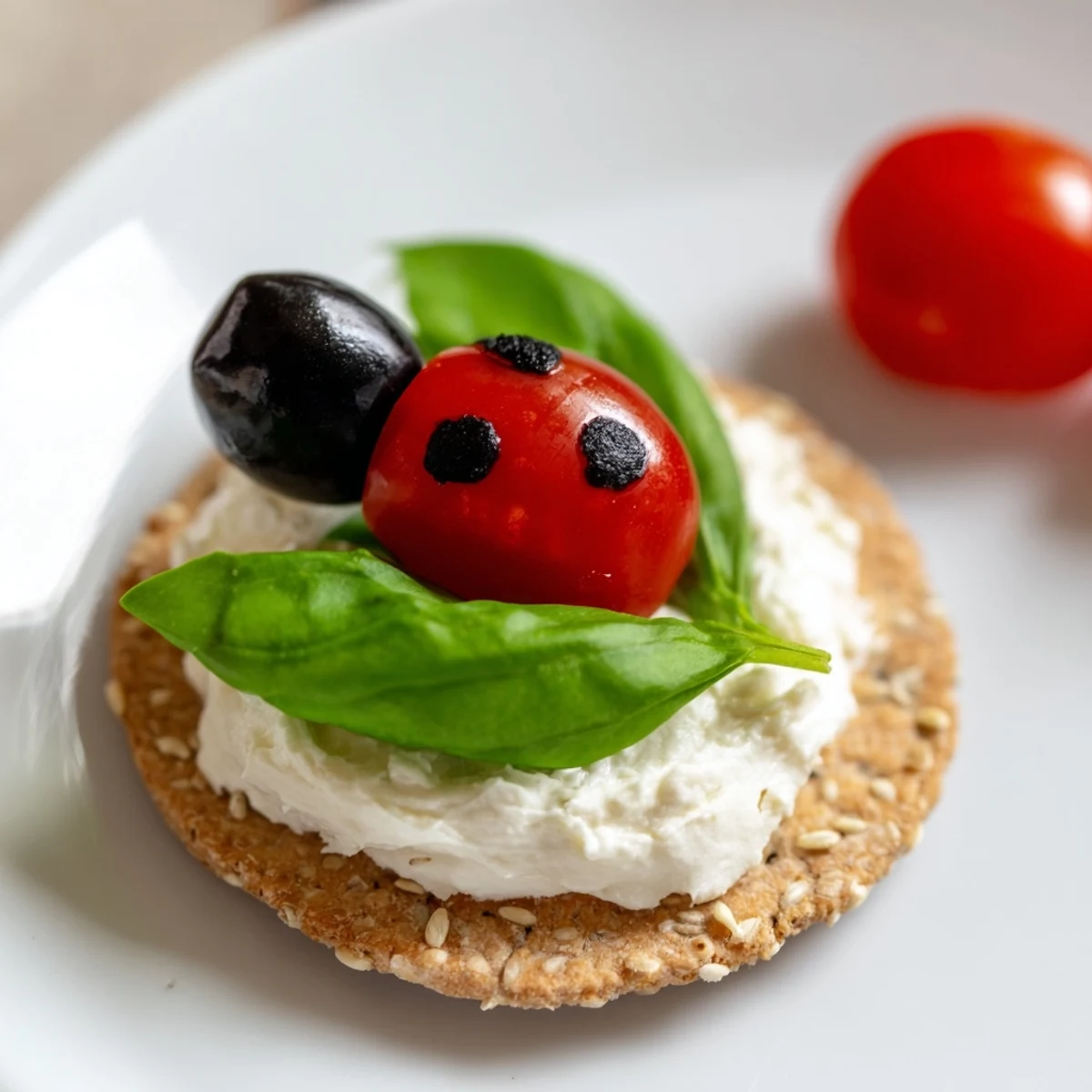 Easy Ladybug Love Picnic Finger Foods: Delightful bite-sized snacks; imagine the balsamic glaze ladybug spots.