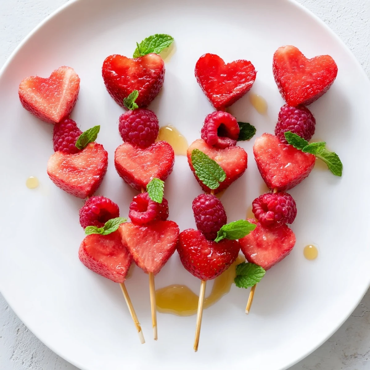 Red Heart Fruit Skewers