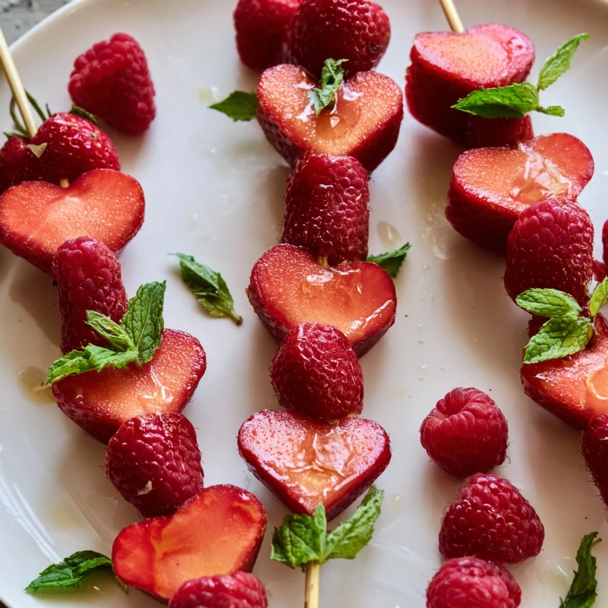 Sweet heart-shaped strawberries and watermelon star in these refreshing Red Heart Fruit Skewers.