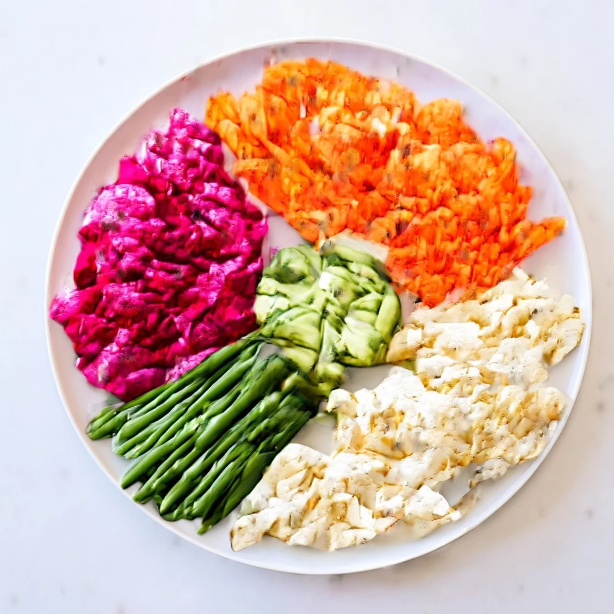 A visually appealing spread of The Pickled & Fermented Feast: a delicious appetizer of colorful, flavorful vegetables.