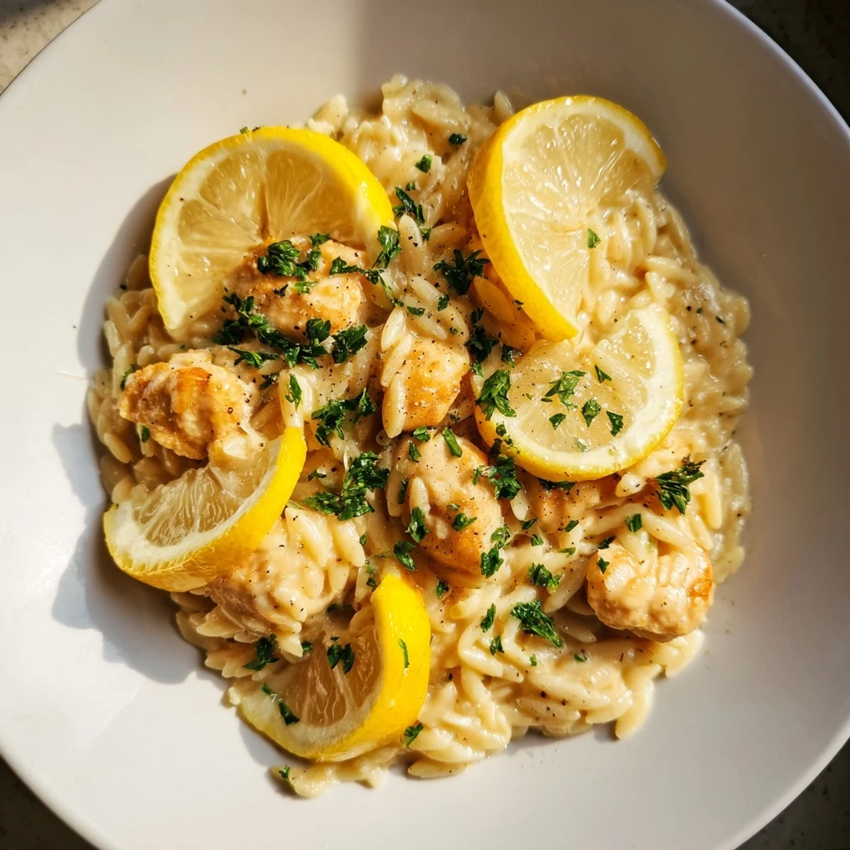 Creamy Lemon Chicken Orzo