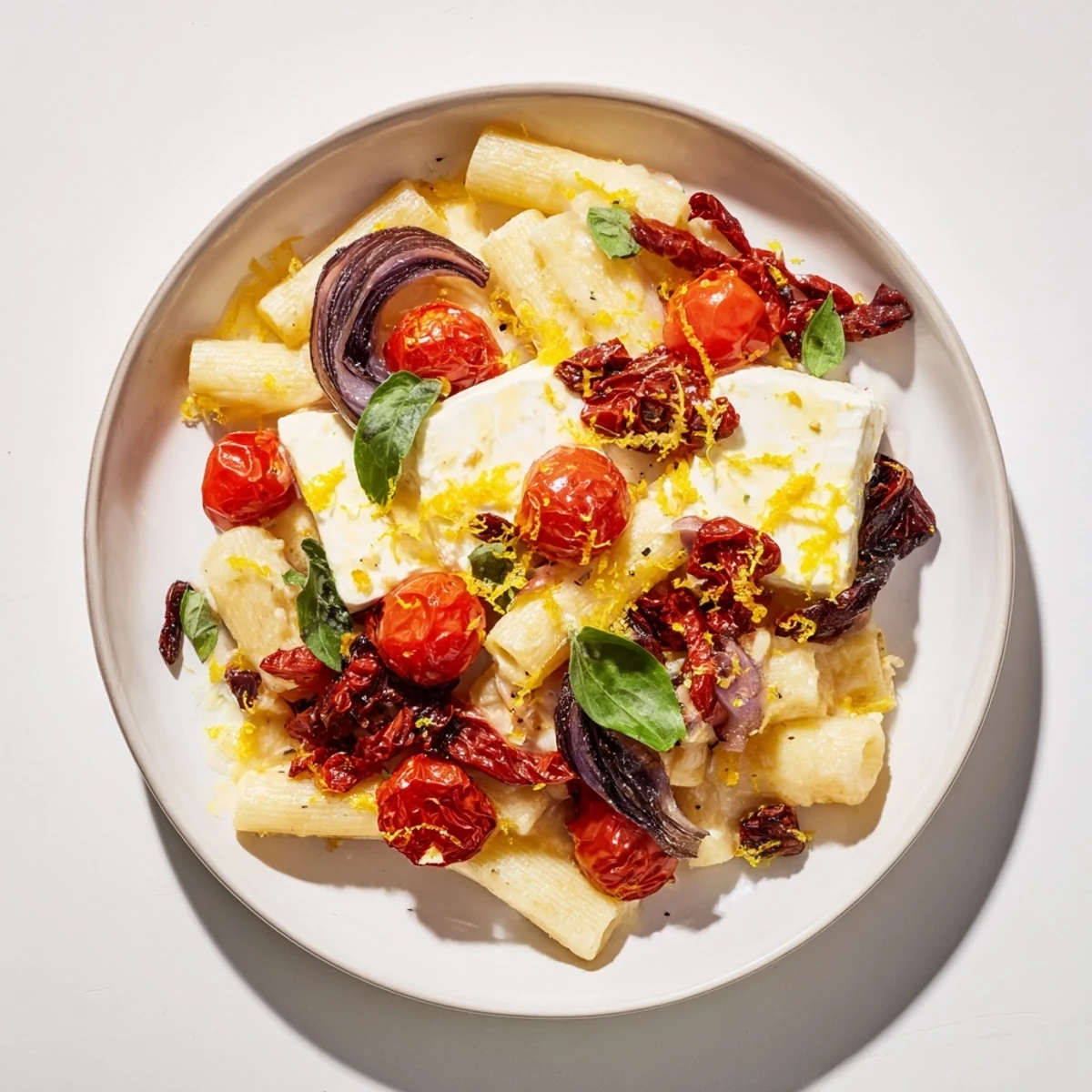 Baked Feta Pasta Sun-Dried Tomatoes