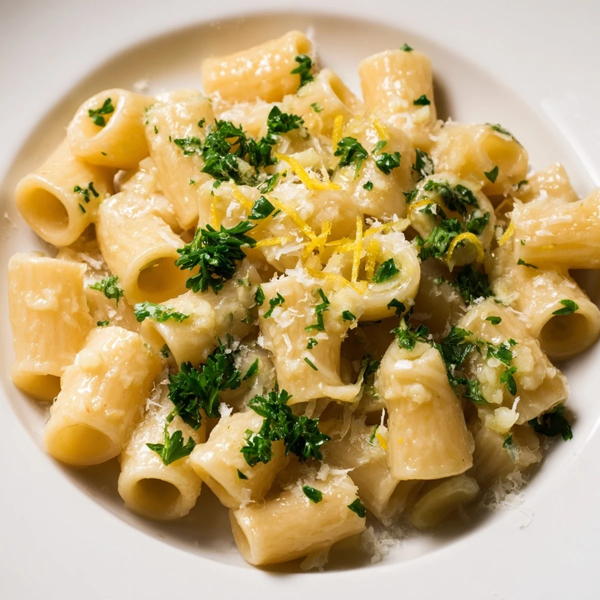 Creamy Garlic Butter Ditalini