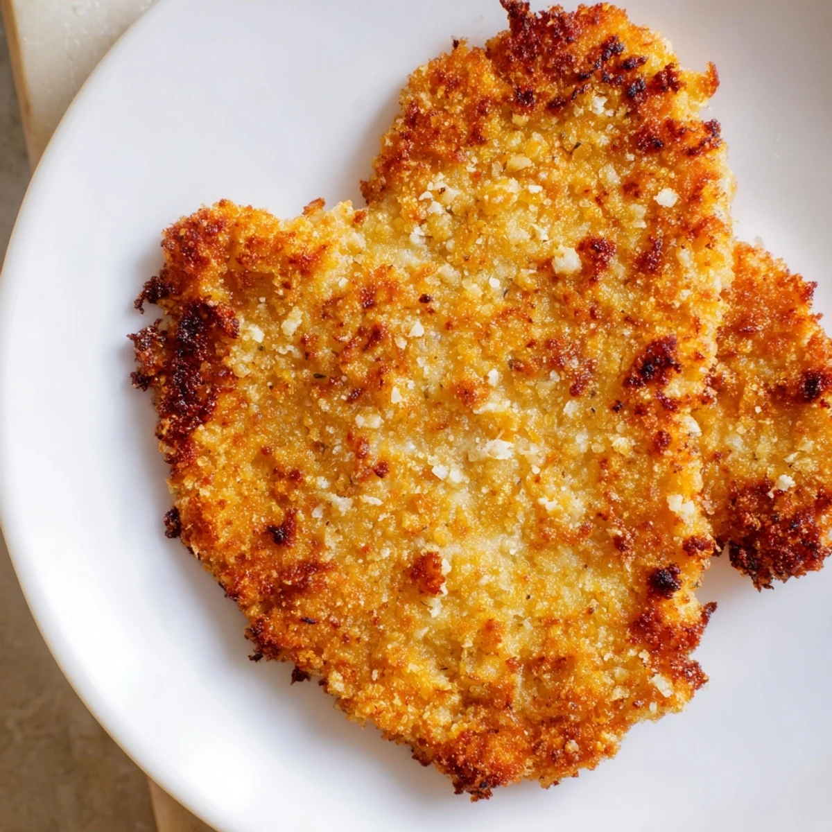 Golden, crispy Air Fryer Chicken Cutlets, perfect served with a fresh squeeze of lemon over aromatic sides.