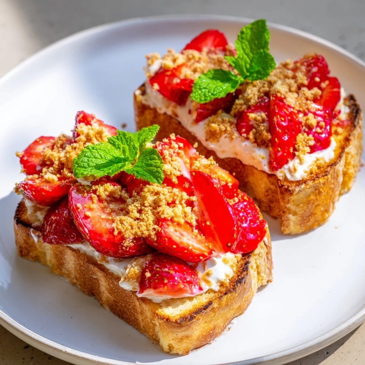 Strawberry Cheesecake Toast