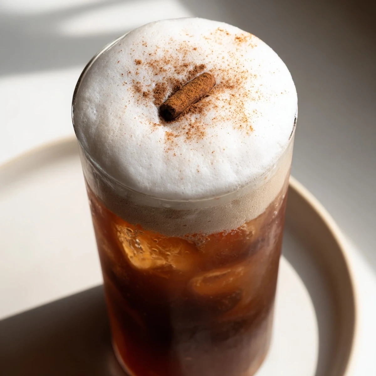 This refreshing homemade iced chai is perfect, with rich flavors and airy, sweet cold foam.