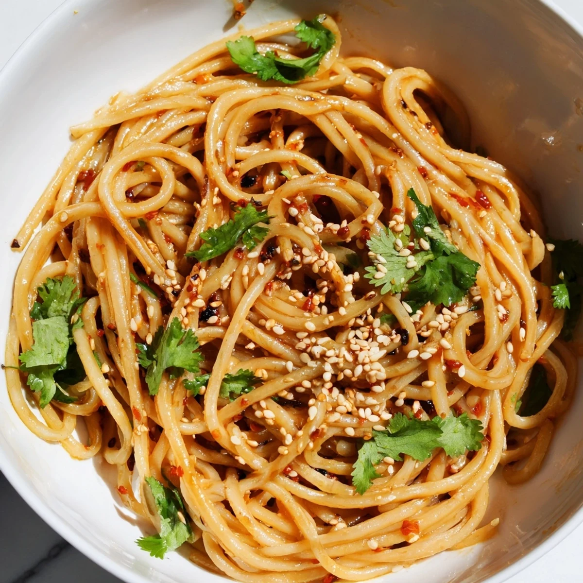 Spicy Sesame Noodle Salad