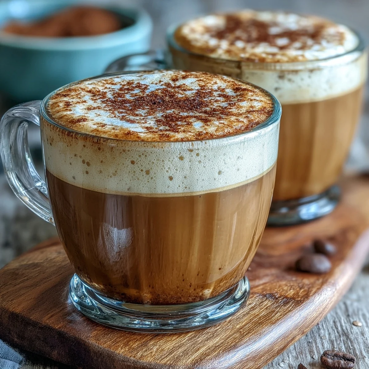 Roasted Japanese hojicha tea blended with frothy milk for a toasty, coffee-free cappuccino, poured steaming in a cozy café setting.