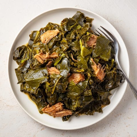 Classic Southern collard greens with smoked turkey: a rich, flavorful and soul-satisfying recipe.