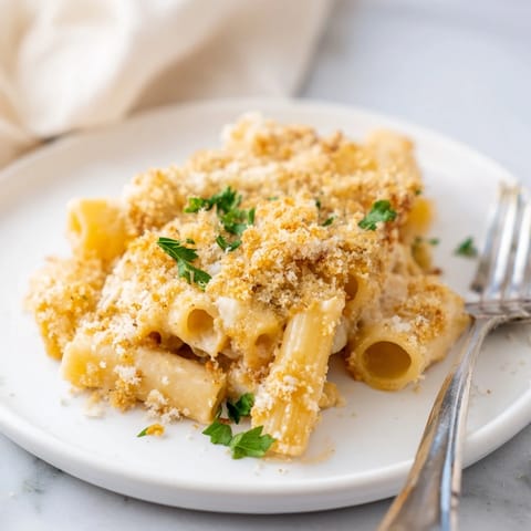 Comforting Miso Maple Pasta Bake, blending umami and sweetness in every bite.  