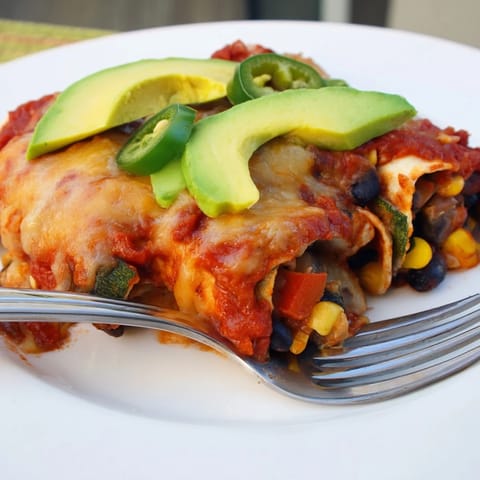 Farmers Market Vegetarian Enchiladas
