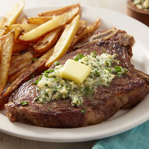Garlic Butter Steak & Fries