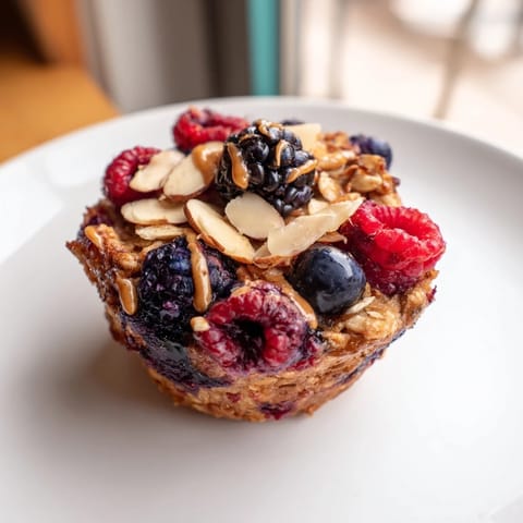 Baked Oatmeal Cups Berries