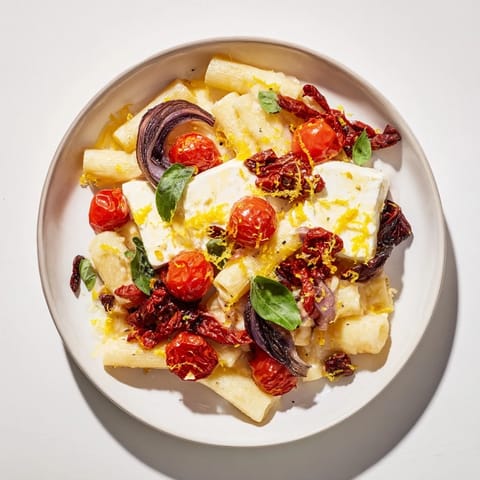 Baked Feta Pasta Sun-Dried Tomatoes