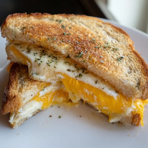 Garlic Butter Mayo Grilled Cheese