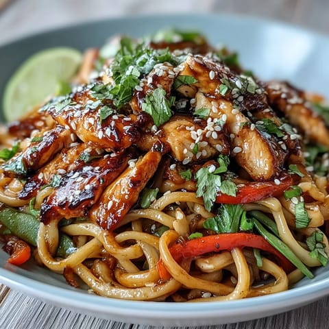 Sesame Chicken Noodle Bowl