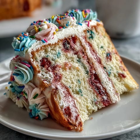 Spring Funfetti Cake Pastel
