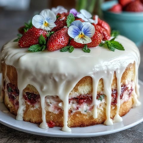 Spring Cake Floral Drip