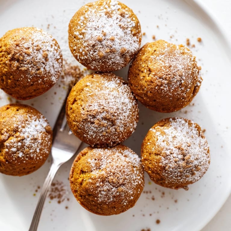 Delicious pumpkin muffin chai latte bites topped with sweet cinnamon sugar for extra flavor.