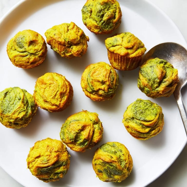 Warm, fluffy matcha pumpkin muffin butter bites, ideal for dessert or afternoon tea.