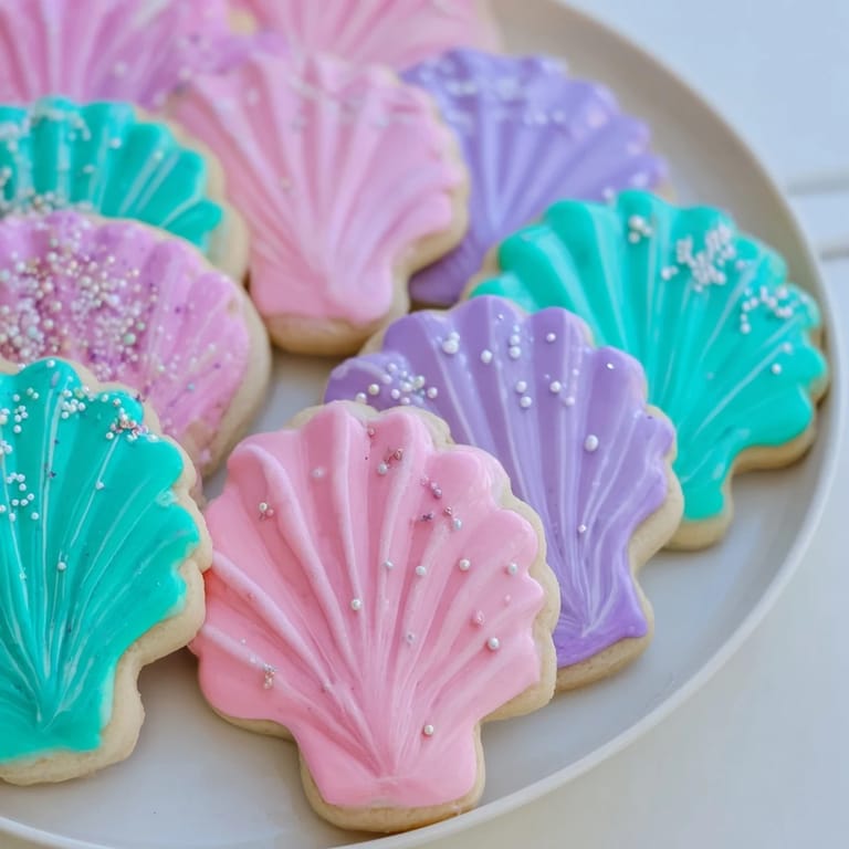 Imagine the delightful, sweet taste of these homemade Seashell Sweets, elegantly decorated and glistening.