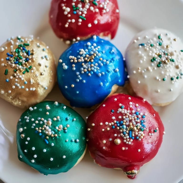 Homemade Christmas Ornament Beignets, fried to perfection, ready to be dipped in powdered sugar icing.