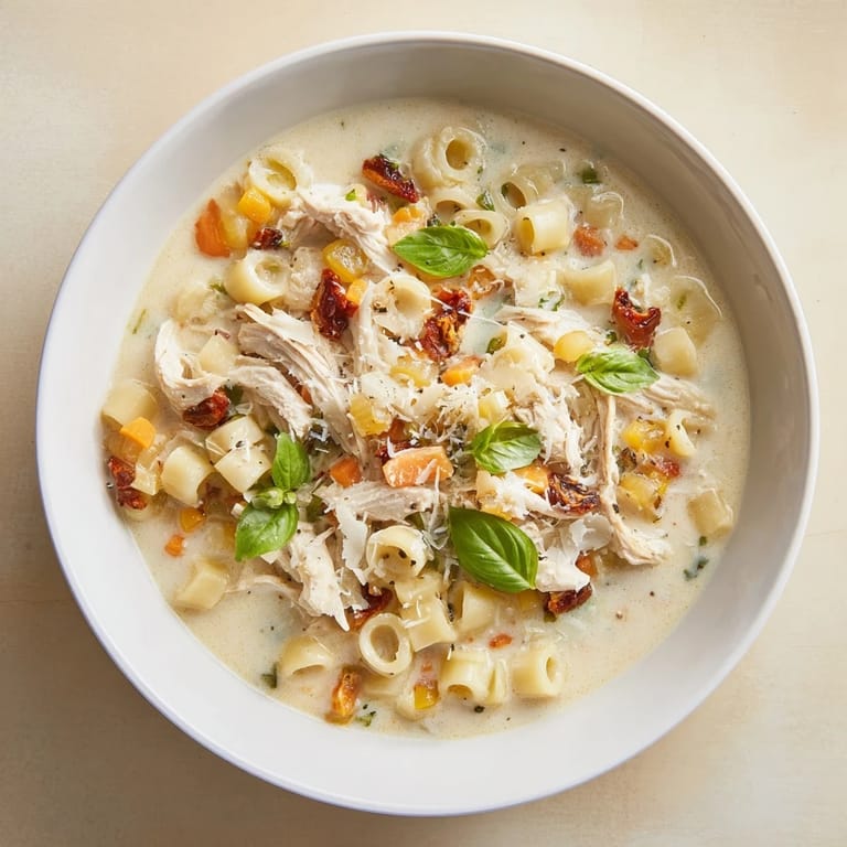 Warm, rich Marry Me Chicken Soup, a hearty American-Italian meal, perfect for chilly nights.