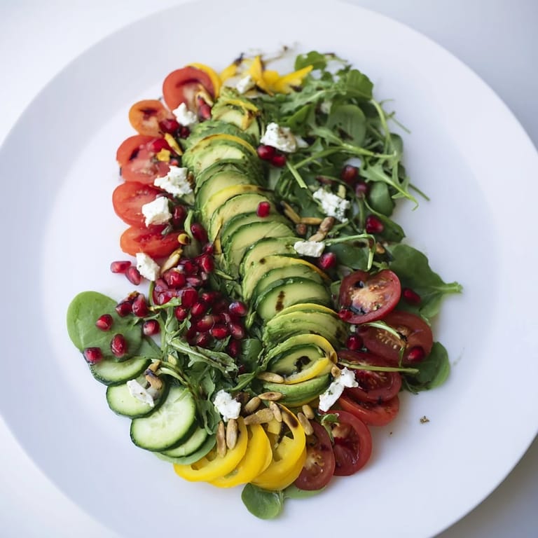 Bright and fresh Golden Ratio Salad, perfect for a light lunch or elegant side dish.
