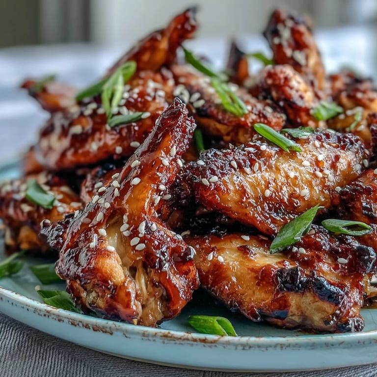 Soy, garlic, and ginger simmer into a sticky Coca Cola glaze coating these tender, glossy chicken wings in a skillet.