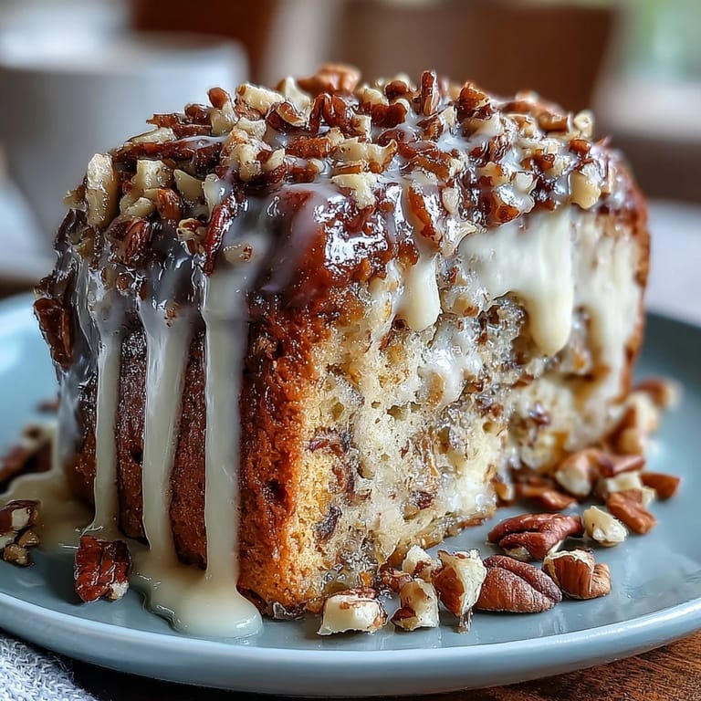 Spiced carrot cake layered with rich cream cheese frosting, packed with grated carrots and crunchy walnuts, perfect for celebrating spring gatherings.