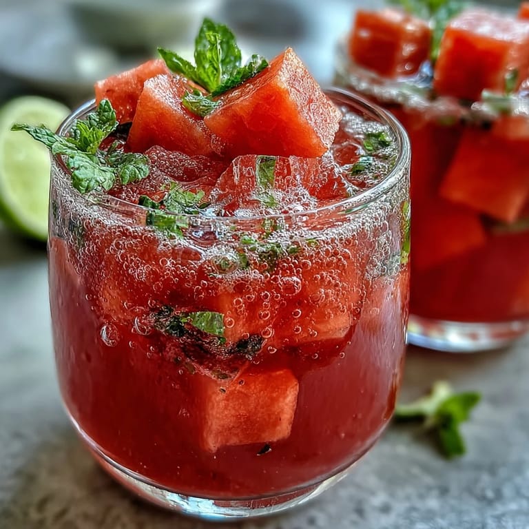 Vibrant Watermelon Lime Sparkling Punch bubbling with sparkling water, perfect for spring celebrations.