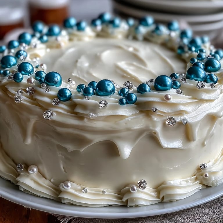 Moist vanilla sheet cake beautifully covered in smooth pearl fondant, creating a stunning centerpiece for religious gatherings.